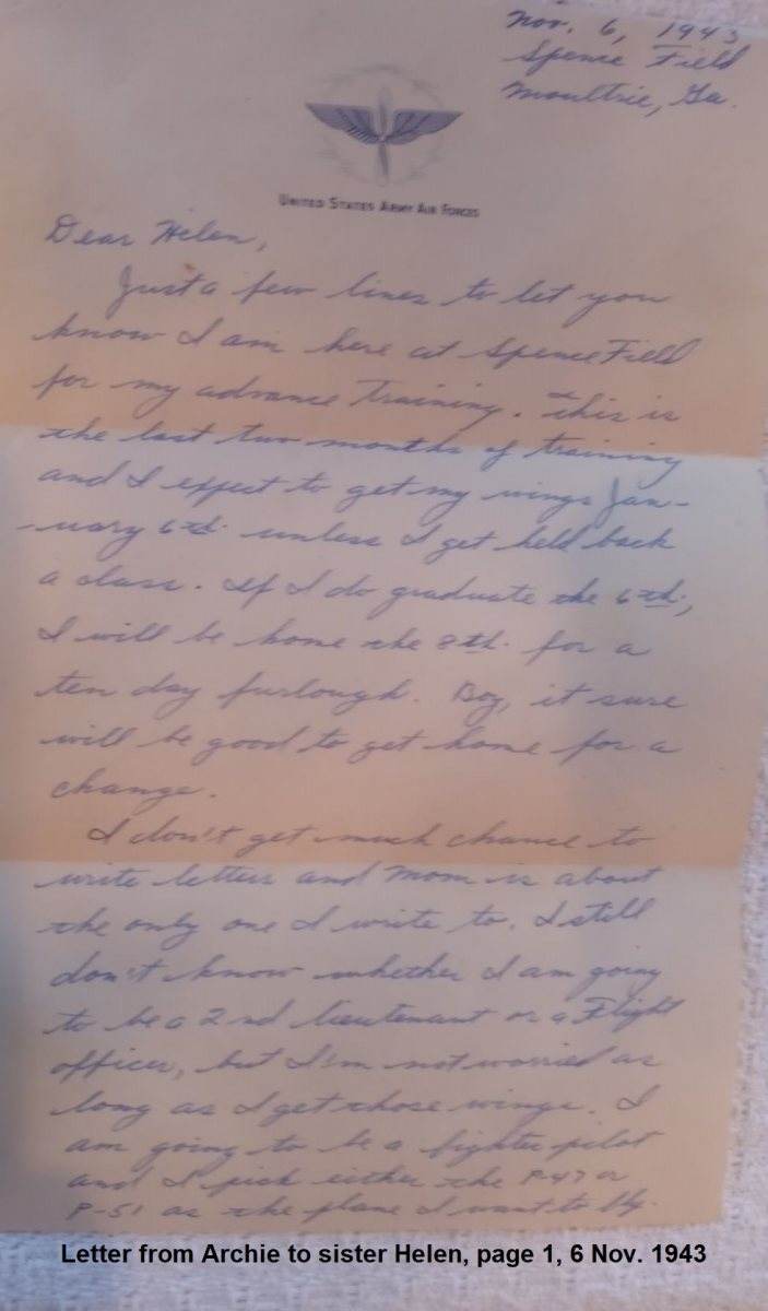 6-Nov.-1943-letter-from-Archie-to-sister-Helen-page-1-via-Jack-Sipe