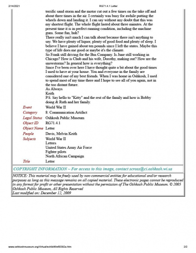 85th-FS-pilot-Lt.-Melvin-Keith-Davis-Oshkosh-Public-Museum-Letter-page-2-1