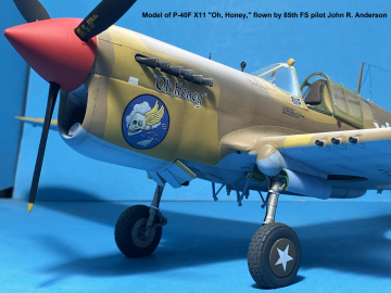 32nd-scale-Hasegawa-P-40-with-Grey-Matter-Merlin-nose-conversion-of-85th-FS-John-R.-Andersons-Oh-Honey-X11