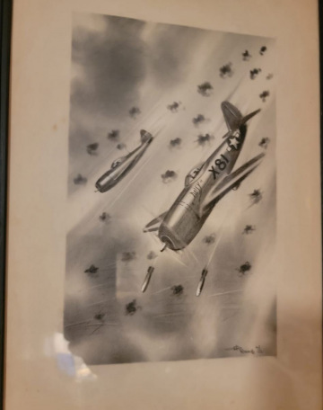 87th-FS-Elmer-N.-Pollans-P-47-DAISY-Artwork-from-Rome-via-Neil-Pollan