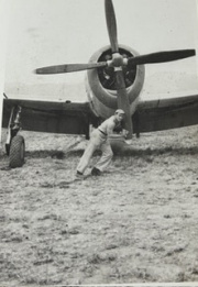 Individual-holding-P-47-propeller-likely-86th-FS.-Robert-C.-Maratta-collection-via-Robert-C.-Maratta-Jr