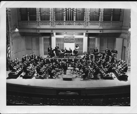 87th-FS-William-C.-Waller-playing-Tuba-below-banner-with-Carnegie-Tech-Symphony-1947-via-Marion-Waller-Scherer
